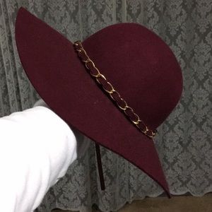 Burgundy Floppy Hat